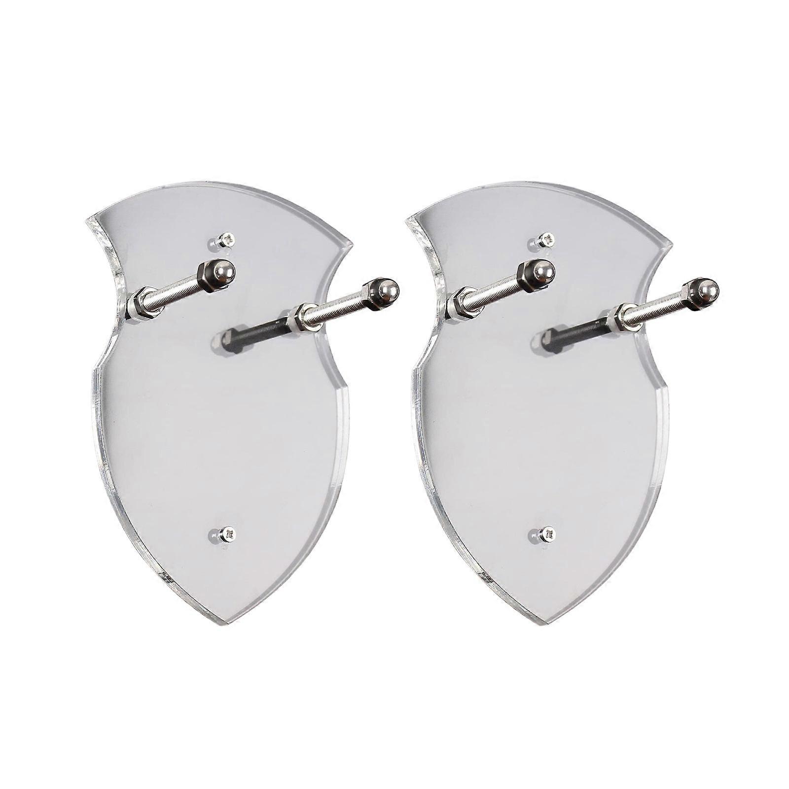 Set di 2 spade e asce in acrilico Supporto per montaggio a parete Espositore verticale per la decorazione domestica Porta spade trasparente
