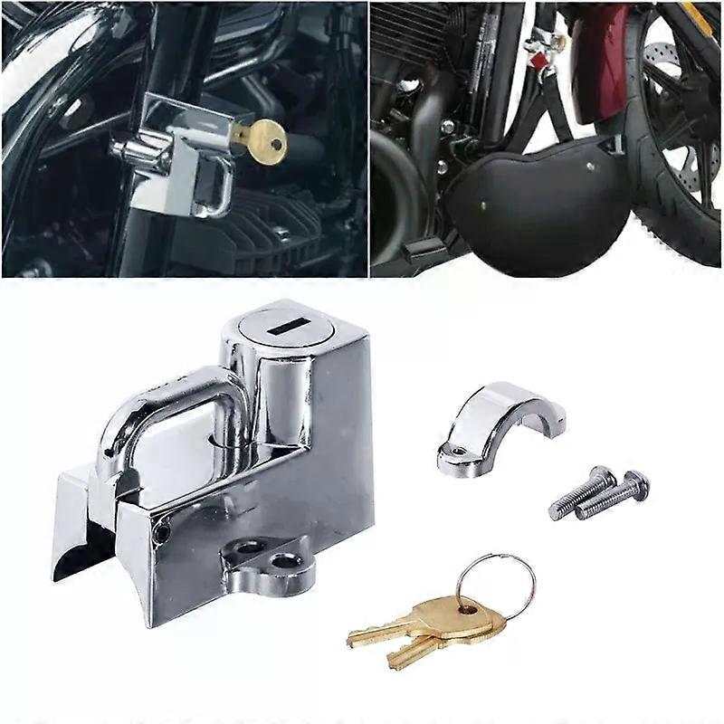 Universal Motorcycle Helmet Lock Anti-Theft Fixed Lock with 2 Keys Set