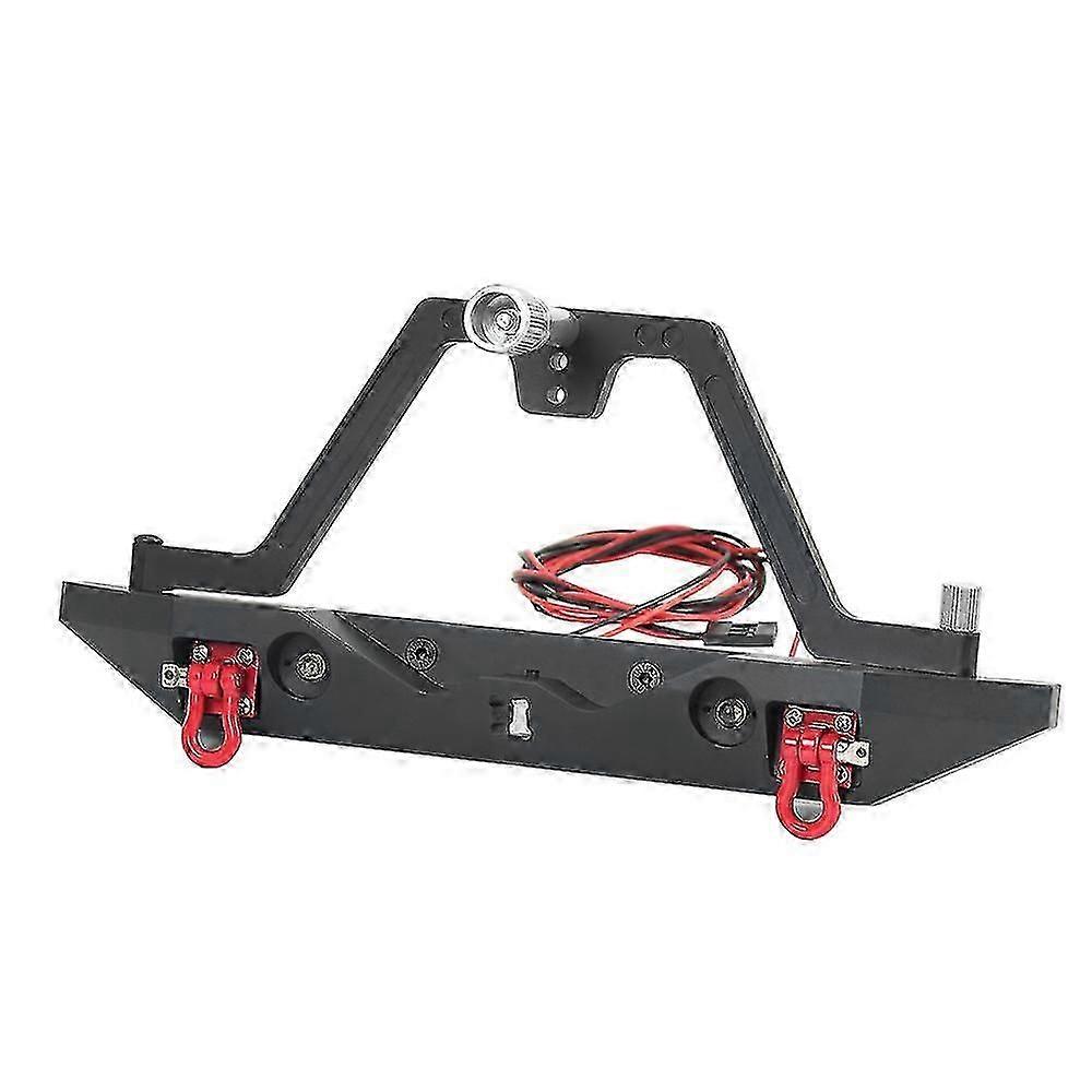 Metal Bumper With Led Lights For 1/10 Rc Crawler Axial Scx10,rear
