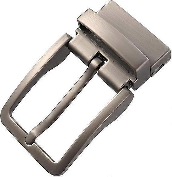 Men's Metal Reversible Belt Buckle Replacement Antique Rectangular Pin Buckle