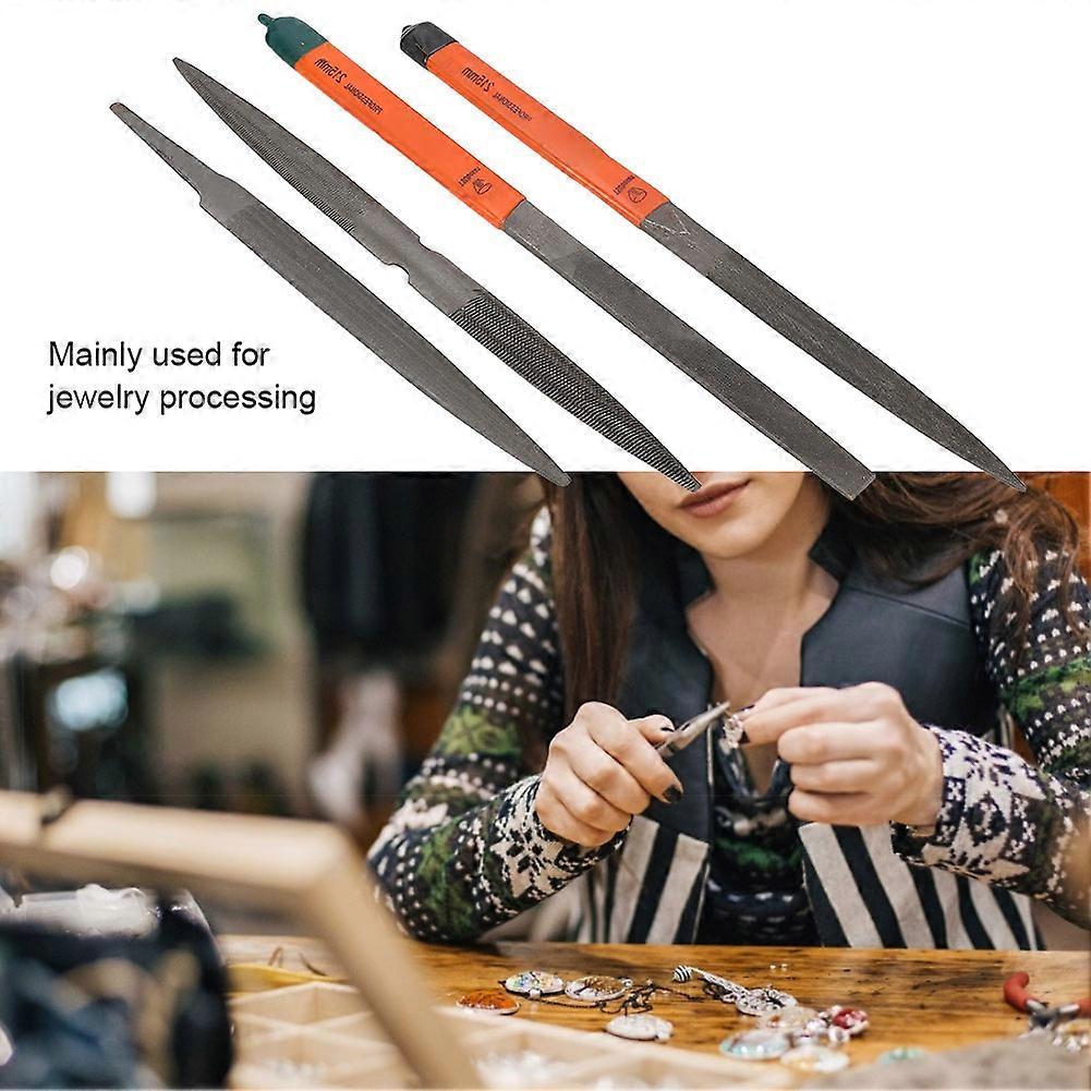 4pcs Jewelry Making Files Set Gold Silver Grinding Tools 22cm