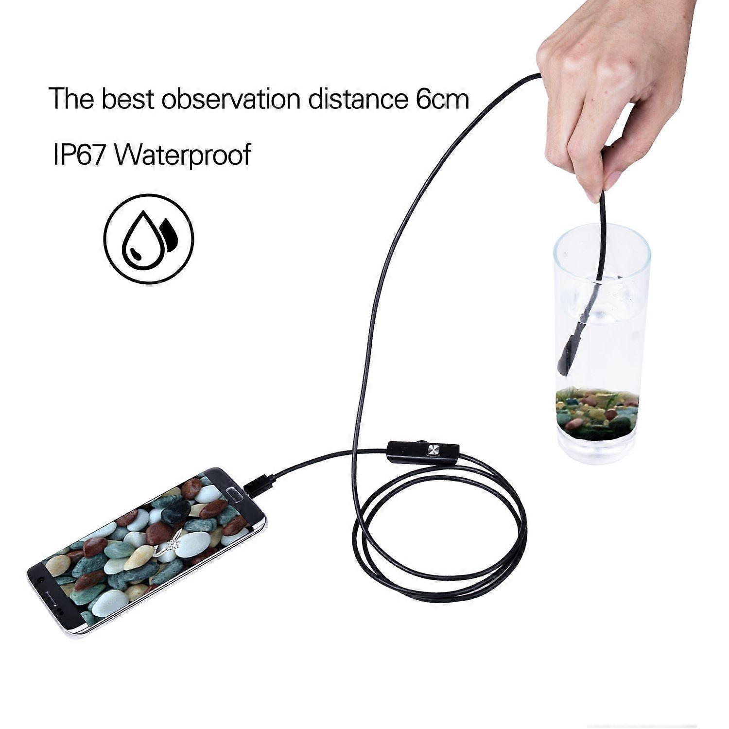 Android mobile phone comes with camera industrial endoscope pipe car maintenance inspection