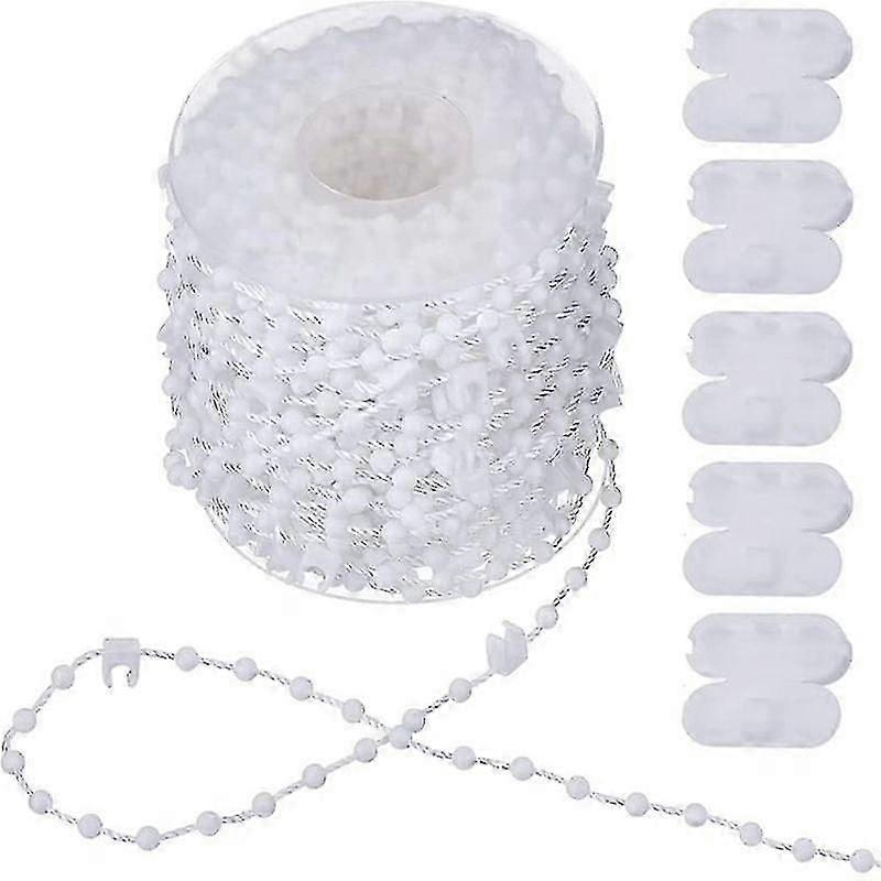 20 Meter Vertical Blind Chain, Blind Chain Vertical Blinds Accessories And 5 Pieces Blind Cord Connector Roller Blind Chain Connectors, Vertical Blind