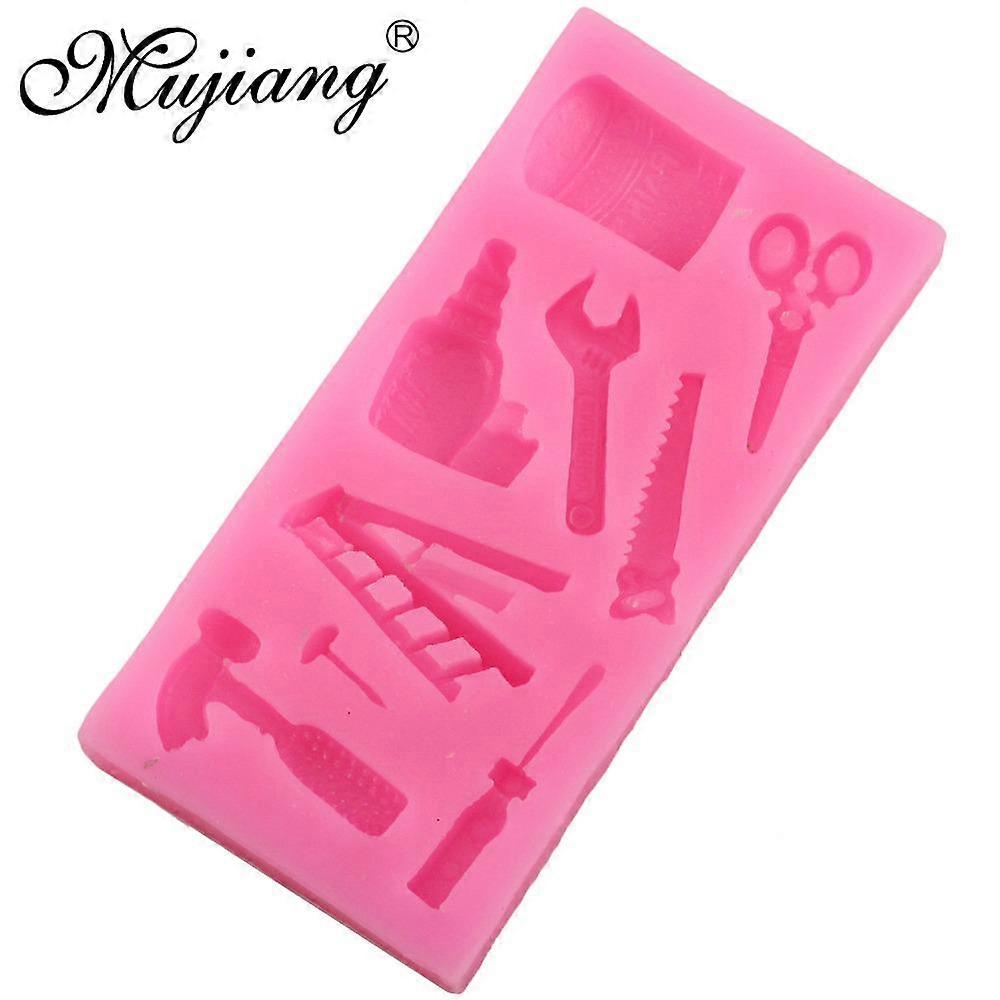 Silicone Molds 3D Hardware Spanner Scissors Saw Ladder Cake Decorating Tools Candy Chocolate Moulds