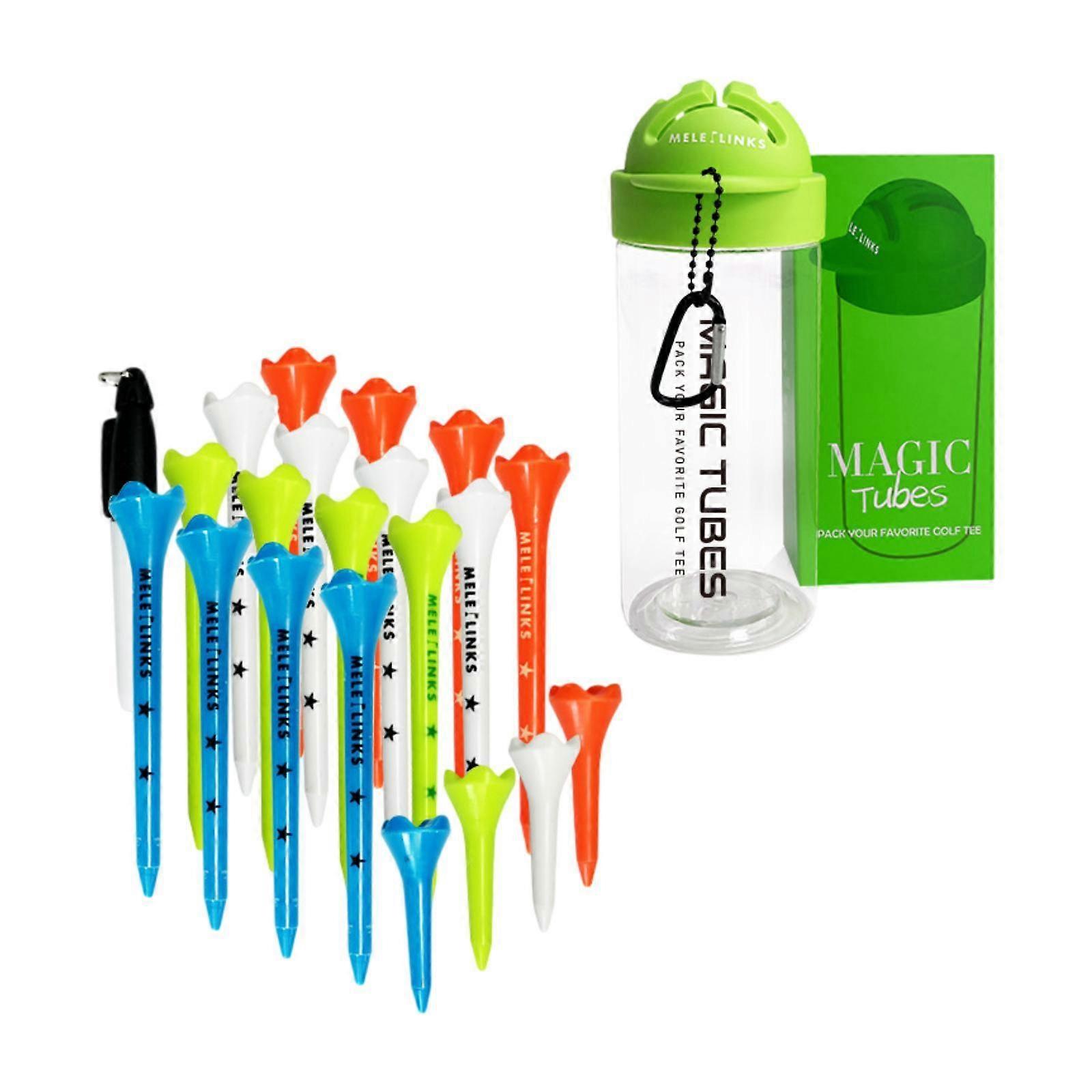 20Pcs Golf Tees Golf Ball Tees Sturdy Golfer Gift Decrease Friction Golf Ball