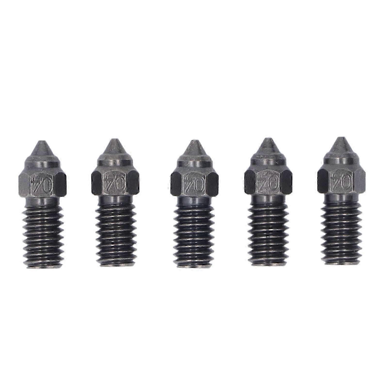 10Pcs Hardened Steel Nozzles 0.4mm High Flow High Temperature Resistance 3D Printer Metal Hot Ends for Elegoo Neptune 4 f74