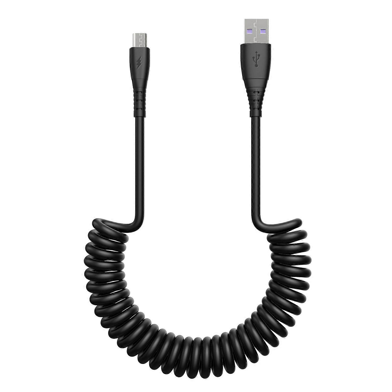 3A Micro USB Spring Charging Data Cable