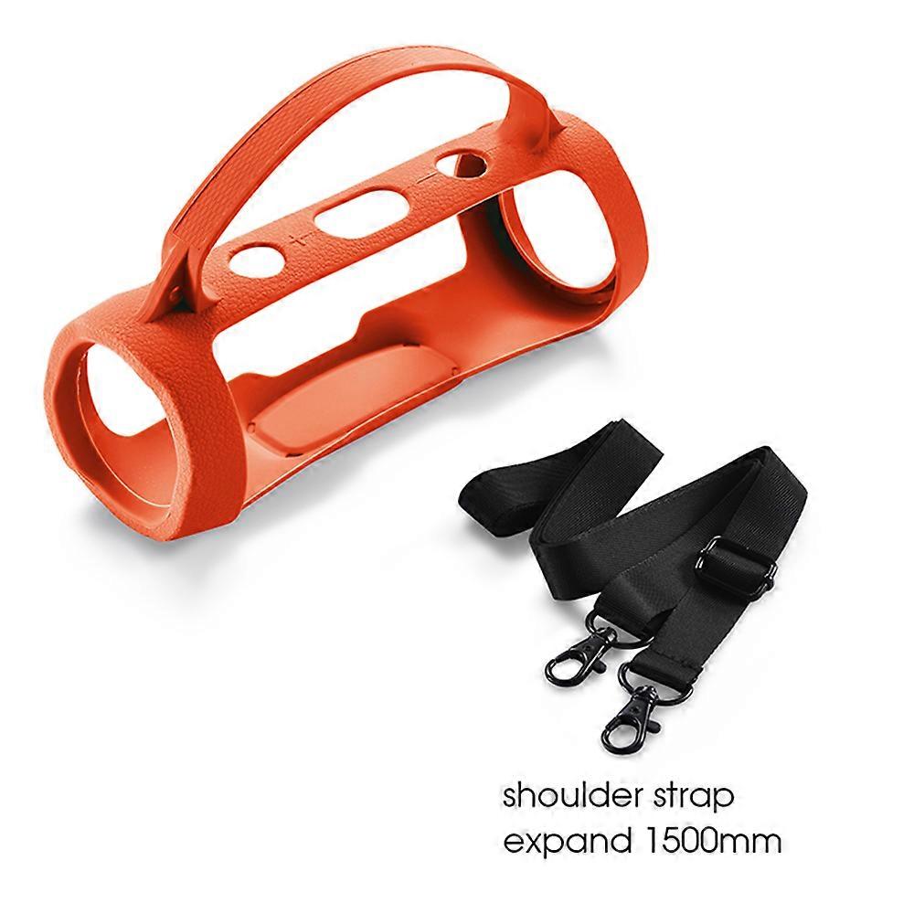 Speaker Silicone Cover Wireless Audio Case for Charge Essential 2/ Charge 4 (Orange)