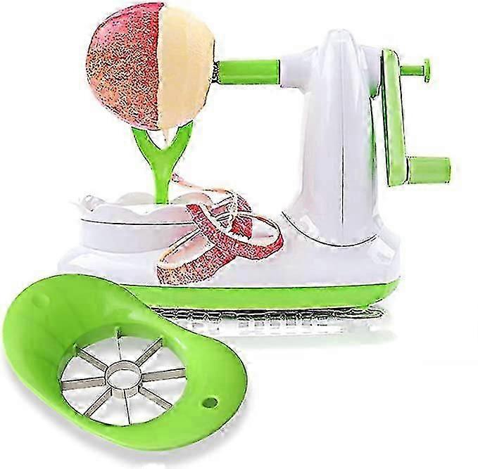 Apple Peeler, Pear Peeler With 8 Wedges Apple Slicer And Corer, Stainless Steel Blades