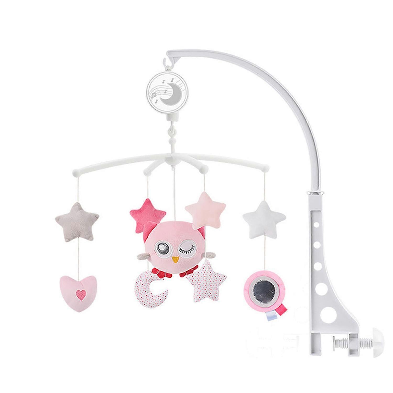 Baby Music Bed Bell 360 Degree Rotation Crib Mobile Baby Cartoon Bed Bell Toy for 0‑1 Year Old Babie