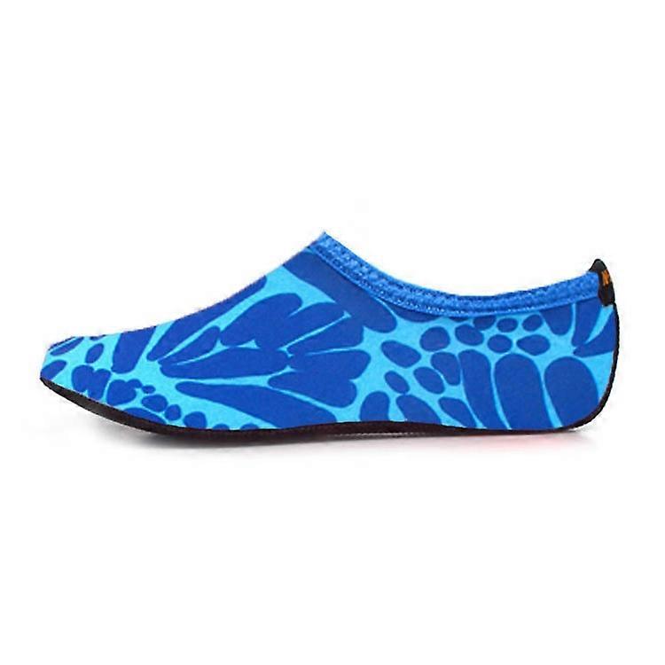 Semelle de plongée figurée en relief en caoutchouc antidérapant de 3 mm et chaussettes, une paire M