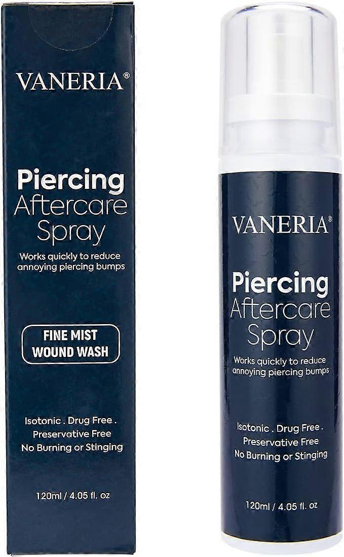 Piercing Aftercare Spray Solution to Shrink Clean and Heal New, Irritated & Piercings, Piercings Bumps, for Ears, Nose, Navel Piercings 120ml