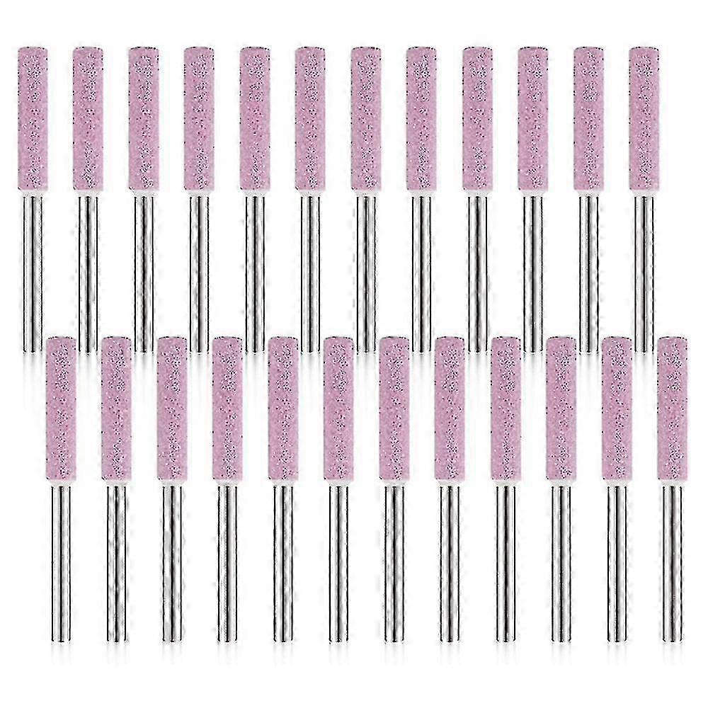 Lot de 24 pierres à aiguiser pour tronçonneuse 3 x 4,8 mm