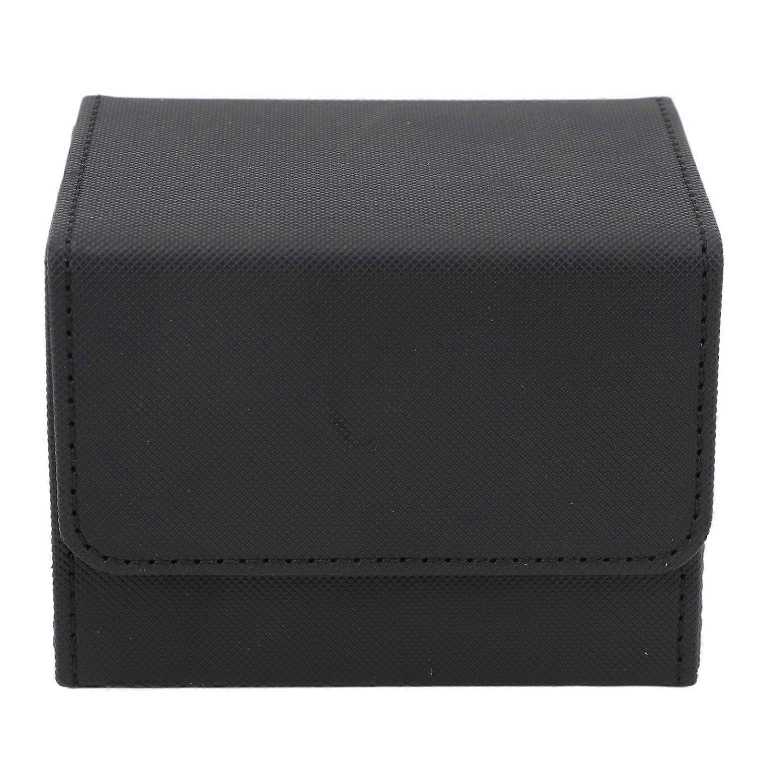 Large Capacity PU Leather Card Deck Case with Magnetic Flap Lid