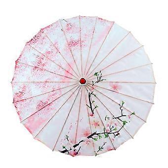 Dance Props Oiled Paper Umbrellas Bambooes Frame for Music Festivals and Special Occasion Multicolor