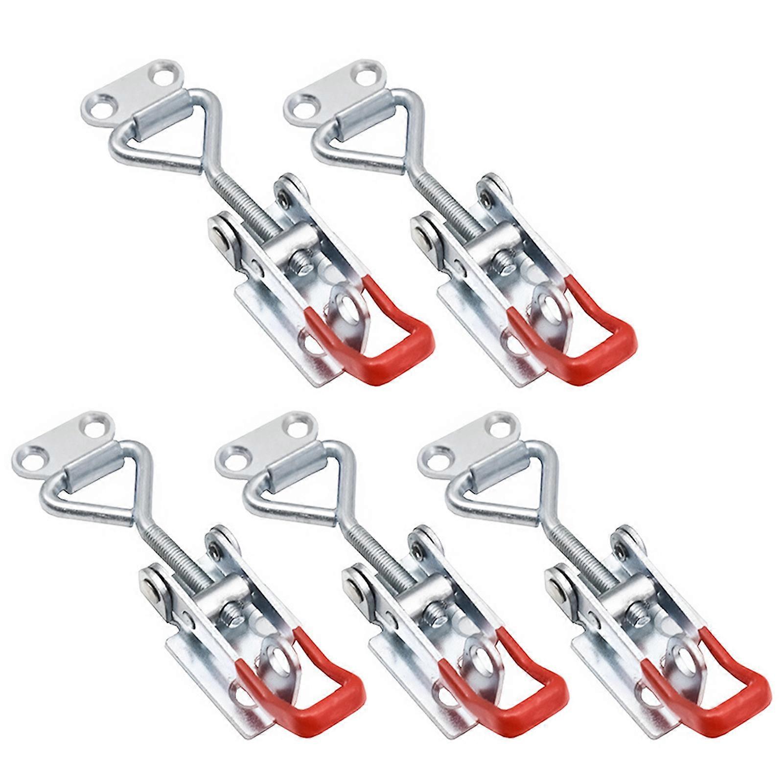 5Pcs Stainless Steel Adjustable Toggle Latches Quick Release Hand Tool Heavy Duty Toggle Clamp Toggle Latches Clamp small