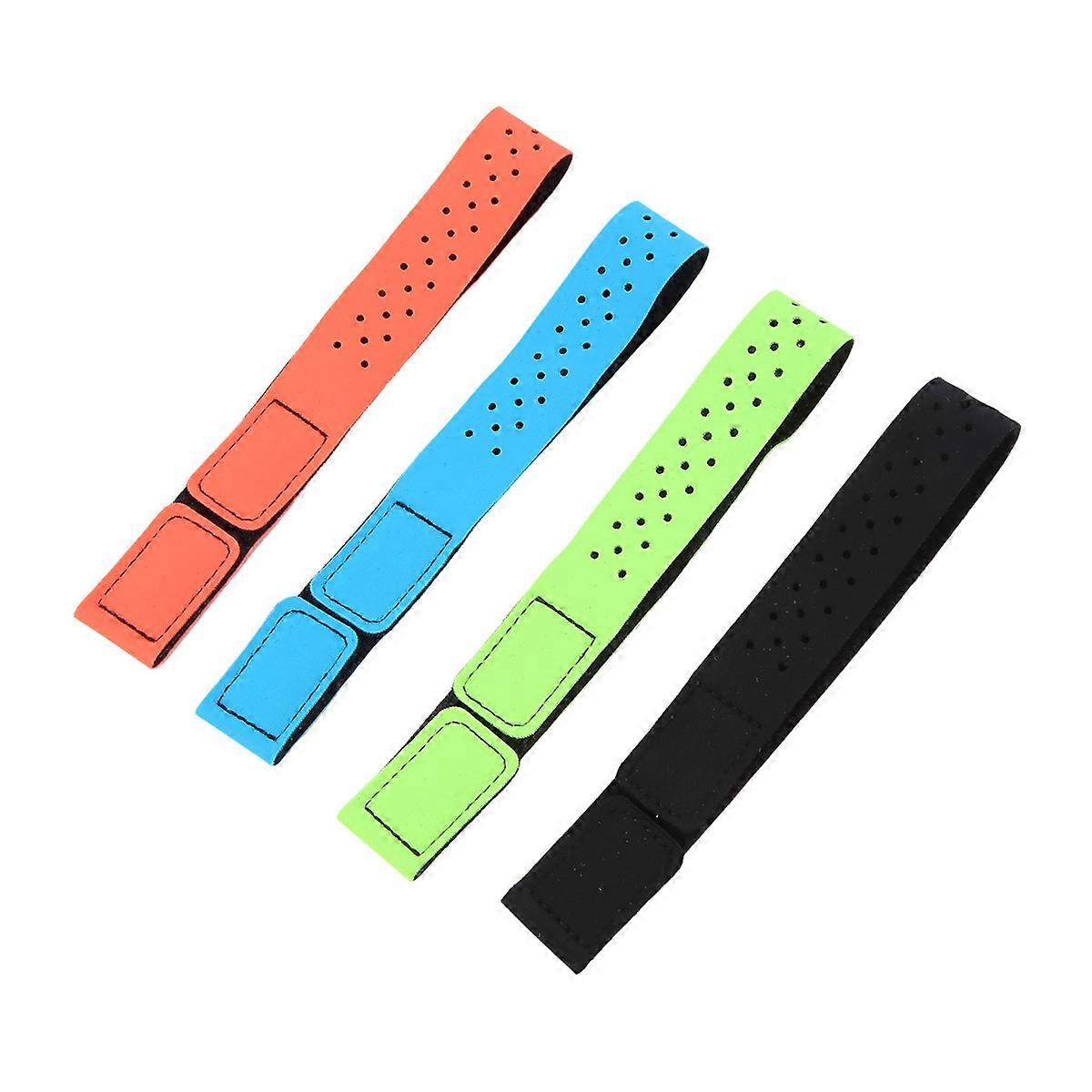 4 Pcs Replacement Heart Rate Monitor Armband Strap Adjustable S