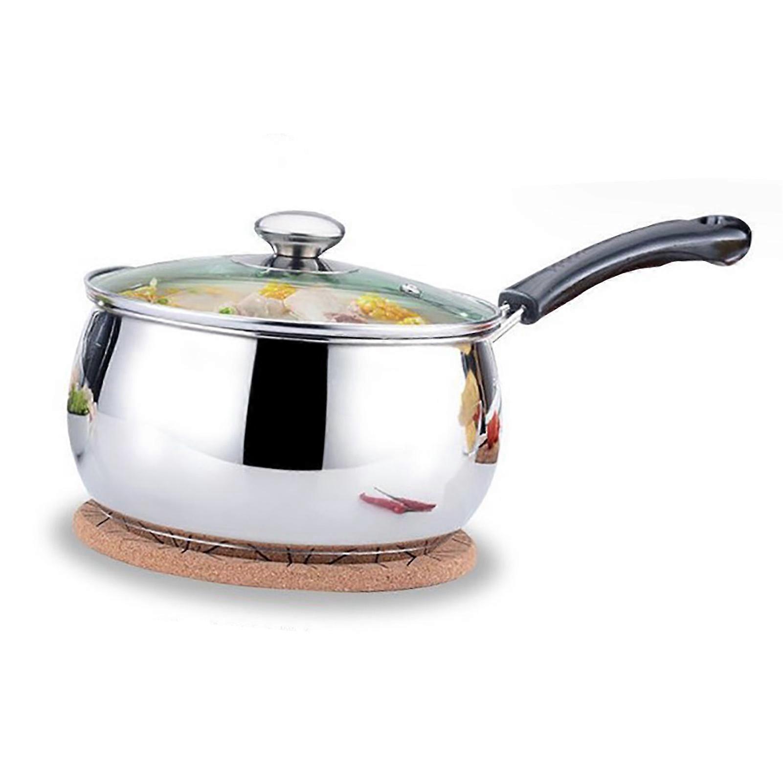 18cm Stainless Steel Saucepan Small Pot with Handle 300g