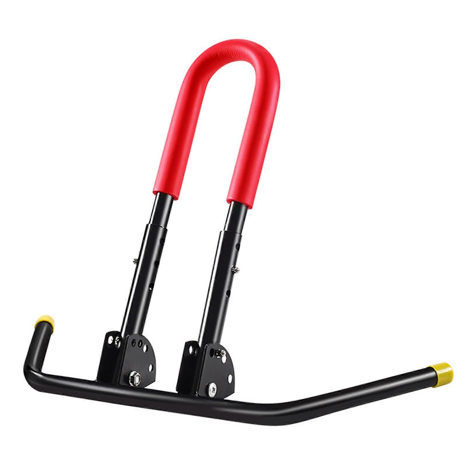 Bike Stand Floor Rack Parking Kickstand Fixing Supprting Holder Scooter Parking Rack Convenient Storage and Display Red