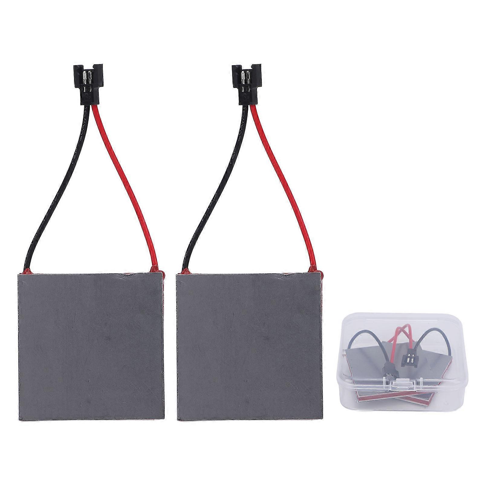 2 Pack Heat Resistant Fireplace Fan, Energy Generation Leaf, Replacement for Wood Stove, 227°C