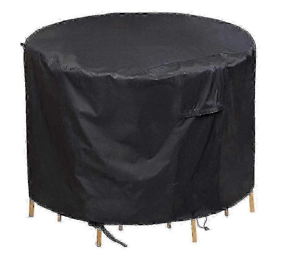 Pöly- ja vedenpitävä pyöreä päällinen ulkopuutarhapöydille ja -huonekaluille