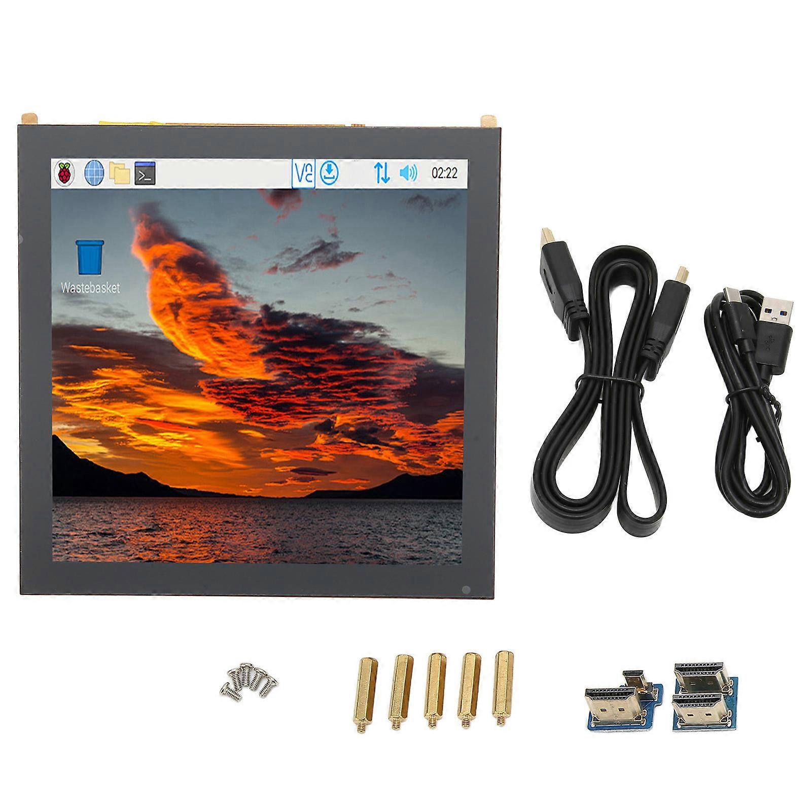 Capacitive 5 Points 4 Inch HD Multimedia Interface 720x720 High Hardness for RasPi Touch Screen