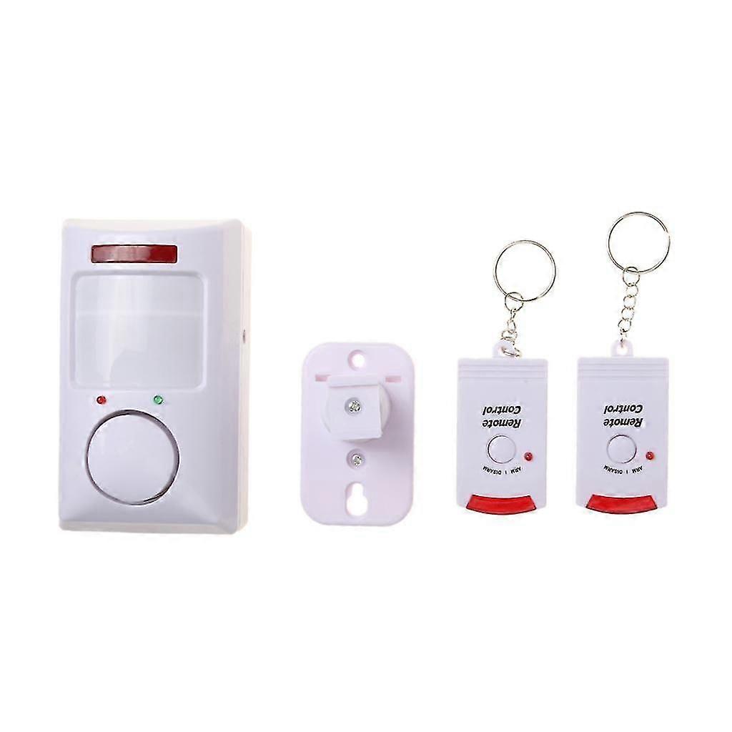 PIR Motion Sensor Alarm Intruder Detector with Wireless Remote Controller