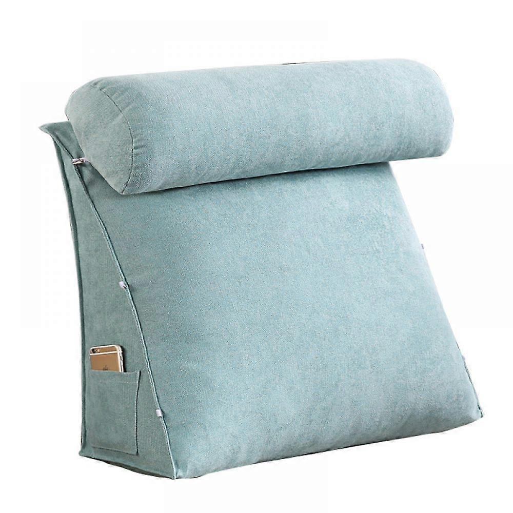 Reading Pillow, Comfortable Support, Zipper Closer Design, Triangle Back Cushion