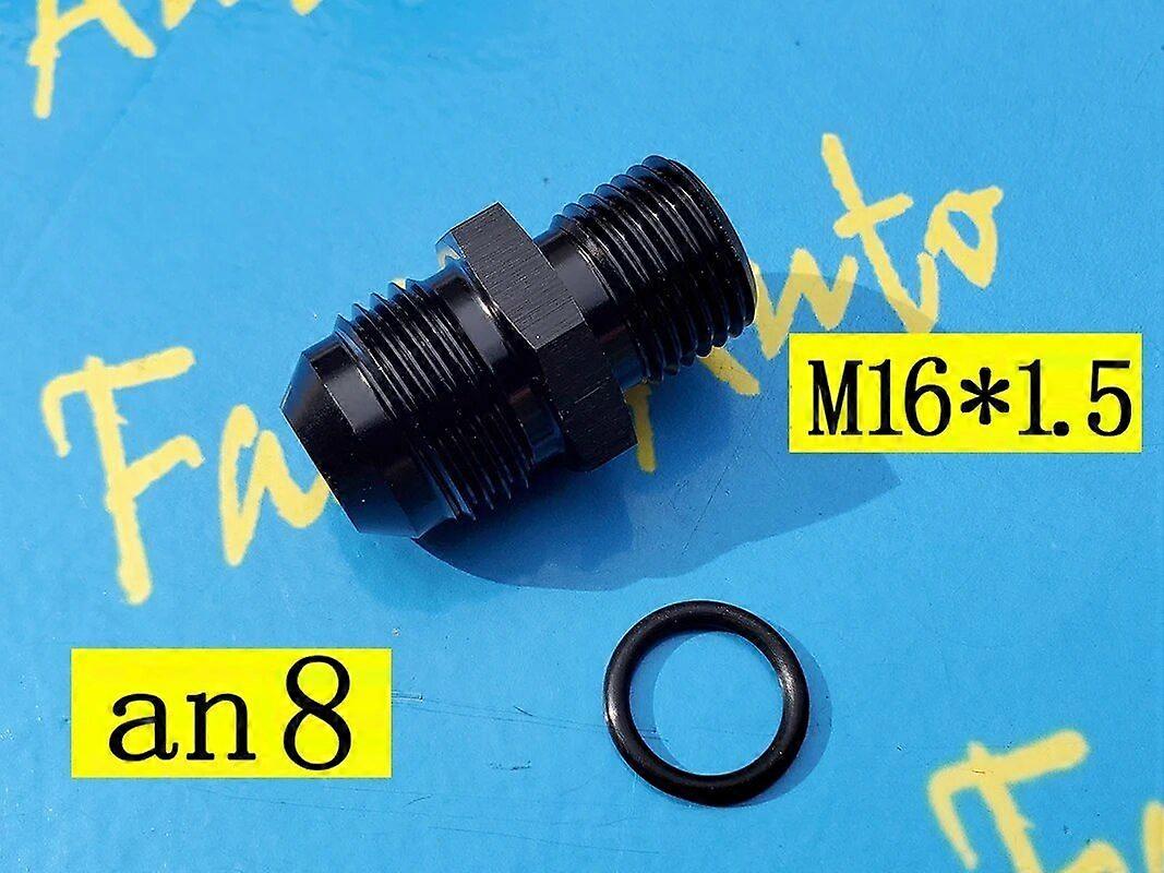 Hane M16 P1.5 M16 * 1.5 M16 x 1.5 till -8an an8 en 8 hane adapter Montering