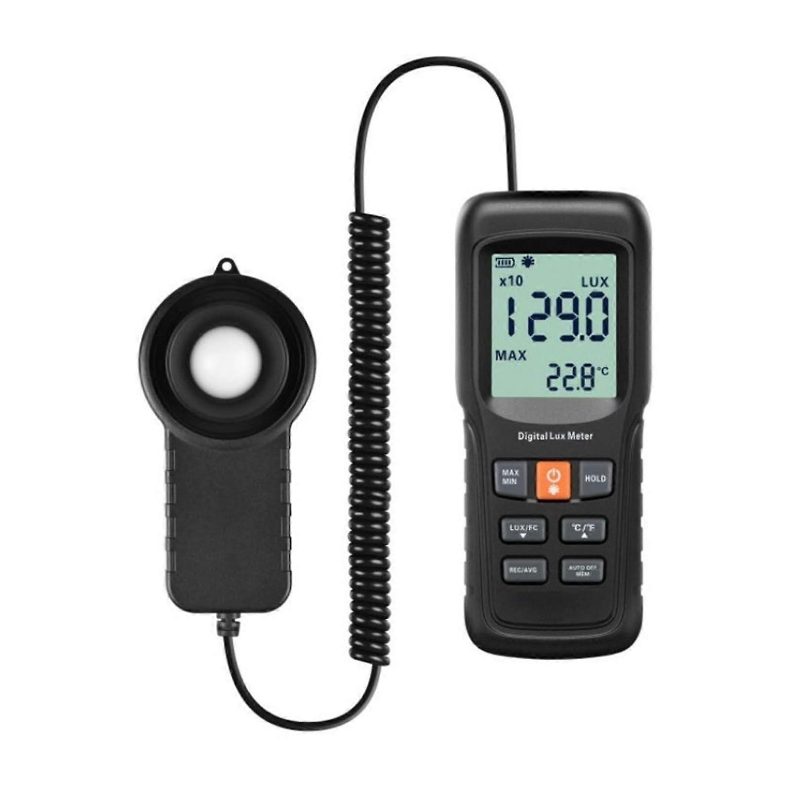 Lux Meter Lux Meter Professional LED Lux Meter for Photography Grow Plants LED Photometer Lighting Intensity Large Measuring Range and High Precision