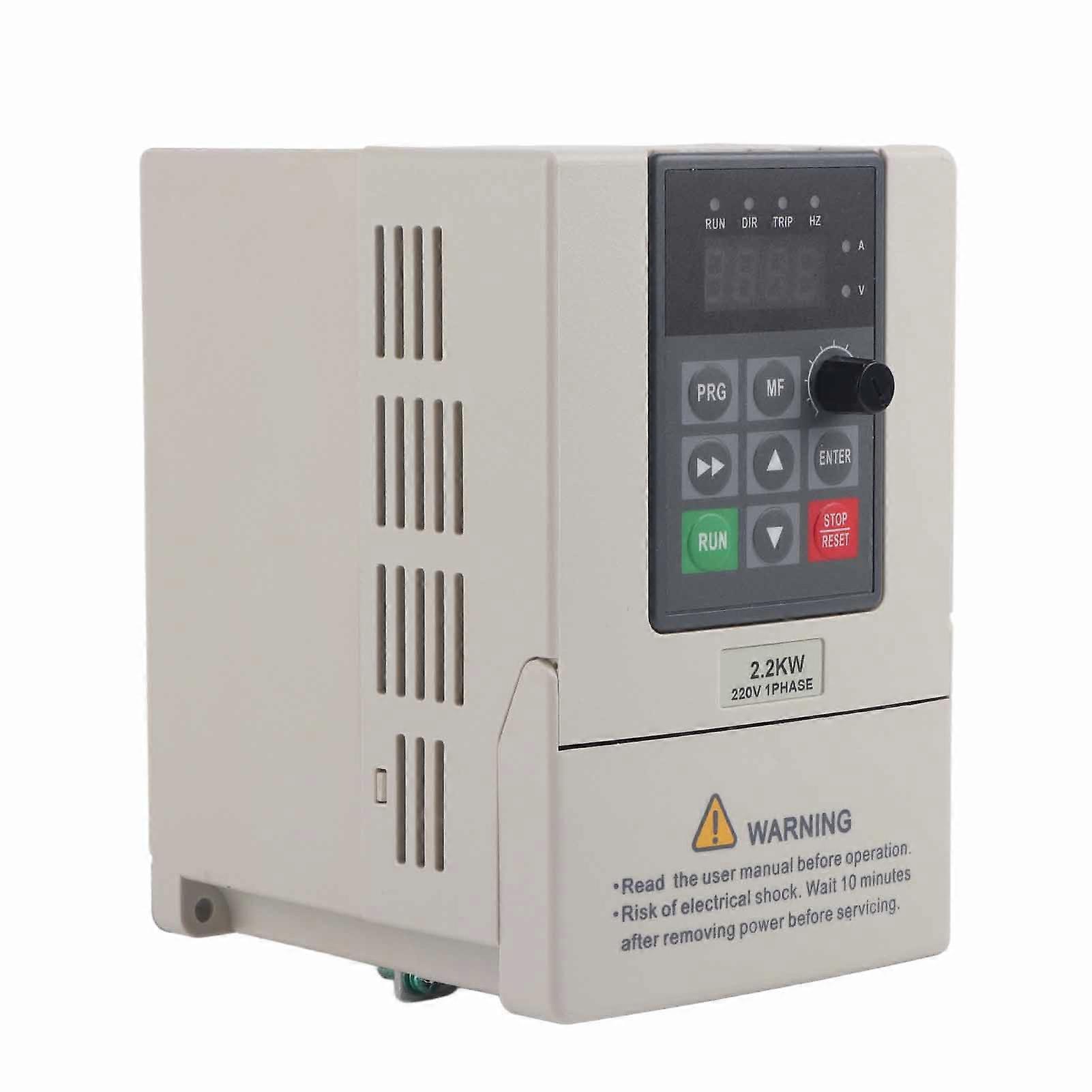 Onduleur VFD 220V Entrée monophasée Convertisseur de fréquence de sortie monophasé (2.2KW 10A)