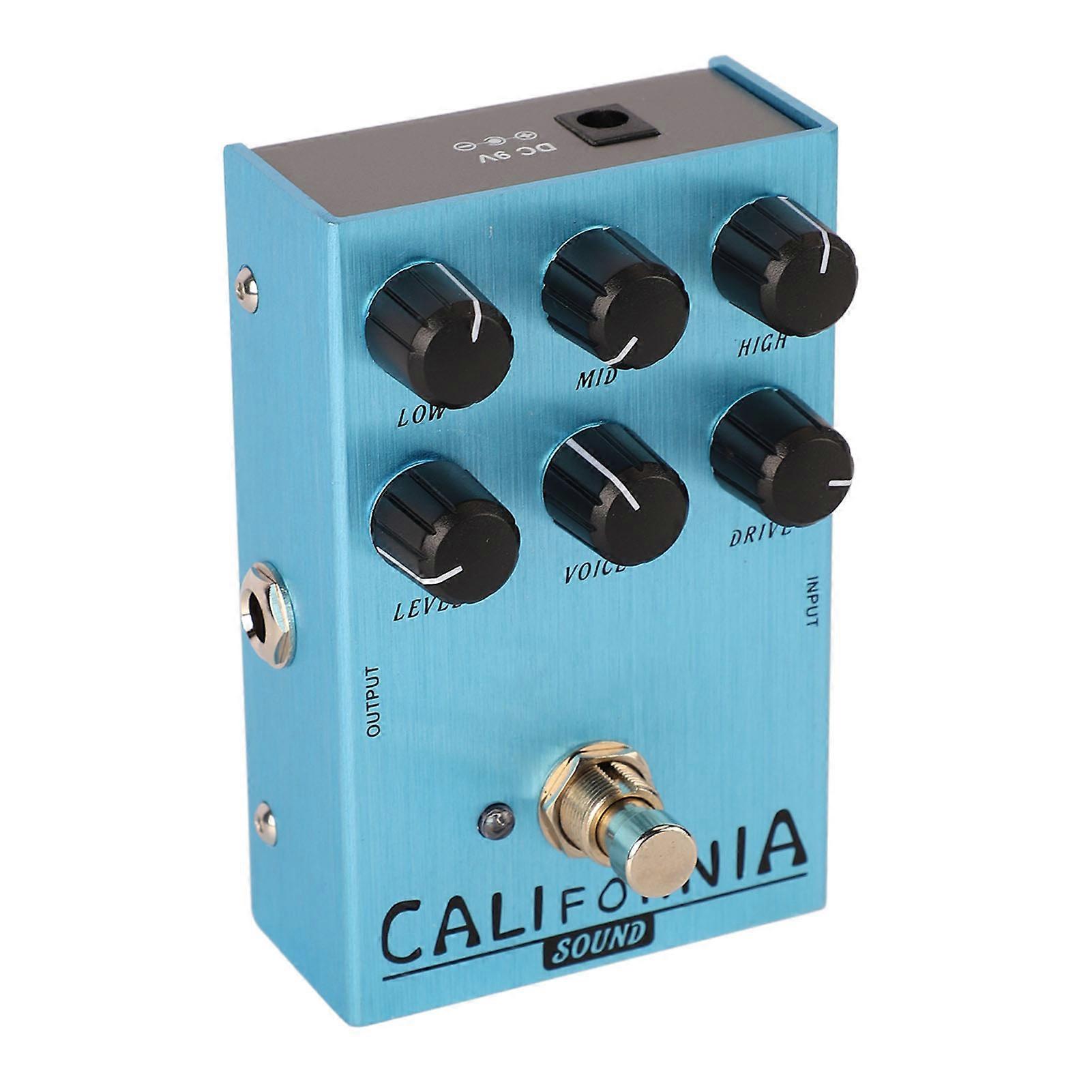 Electric Guitar Effects Drive Pedal Effector Simulating Guitar Distortion and Overdrive Effects AN 32 Light Blue