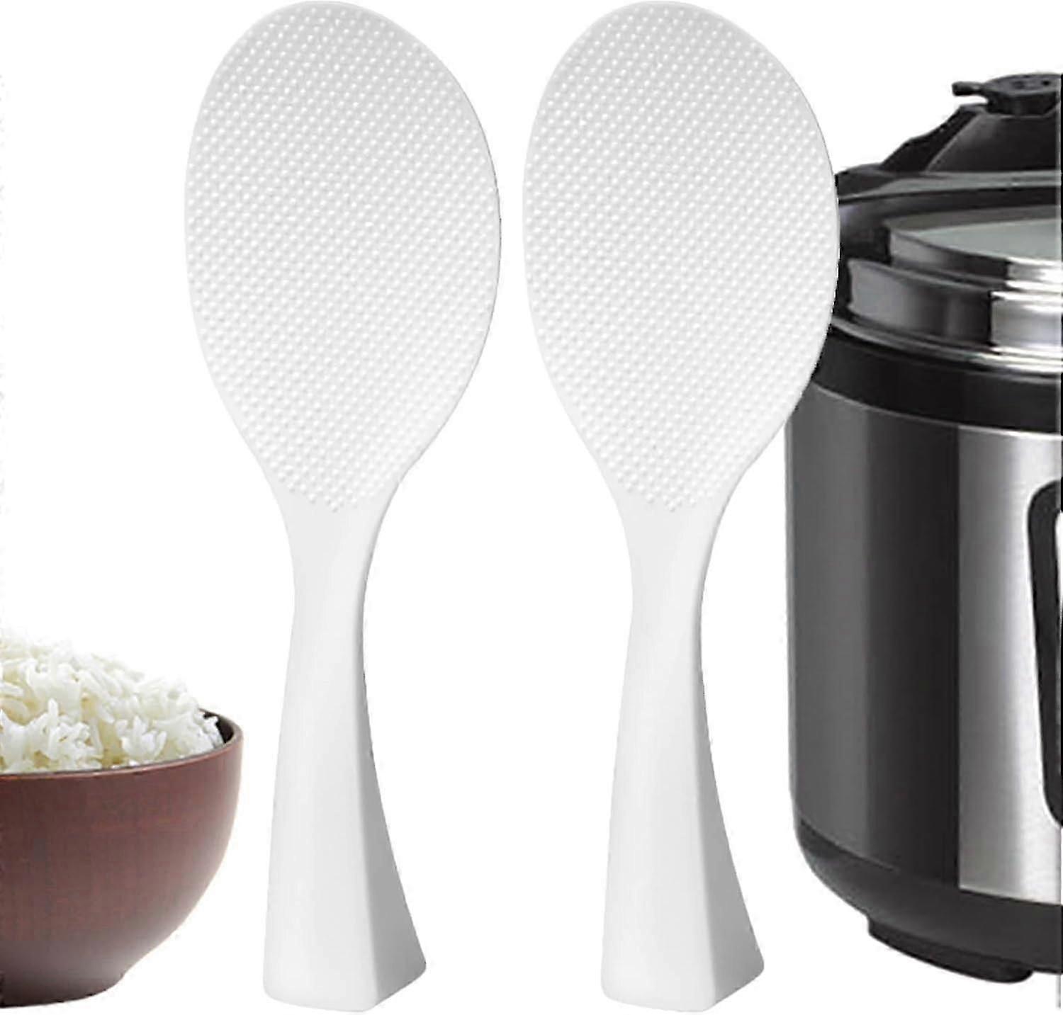 Standing Home Rice Cooker Non-Stick Rice Paddle, no Deformation and no Damage to The pan, Moderate Hardness ( 2 Pack)
