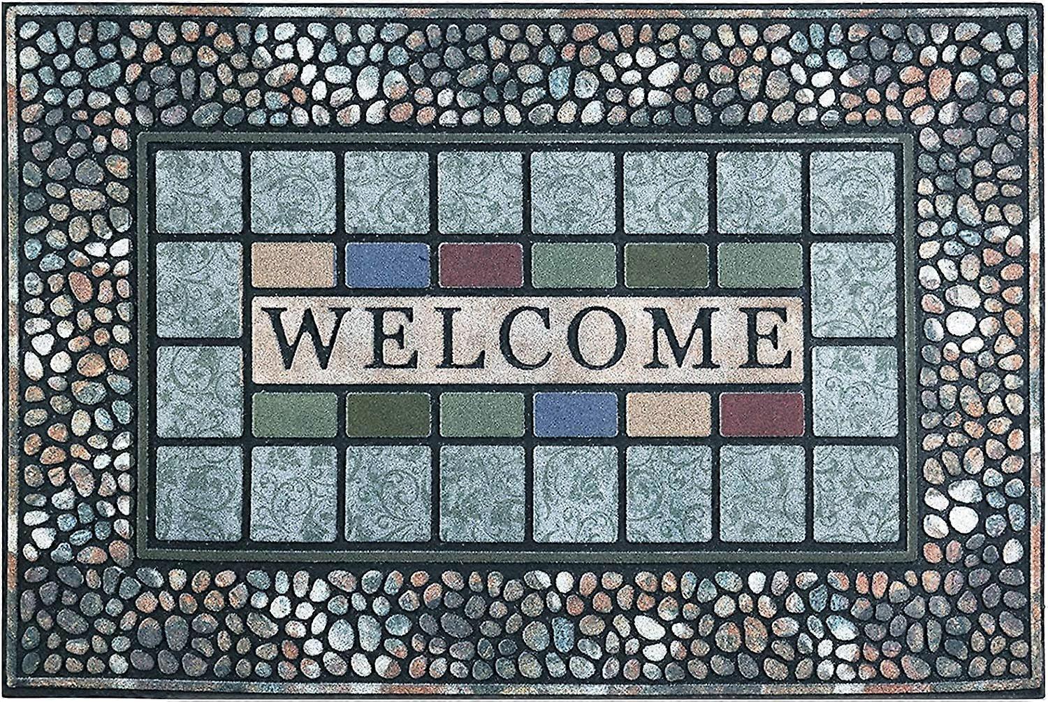 Rectangular Entrance Door Mat 18 X 30 Inch Large Entryway Mat For High Traffic Areas