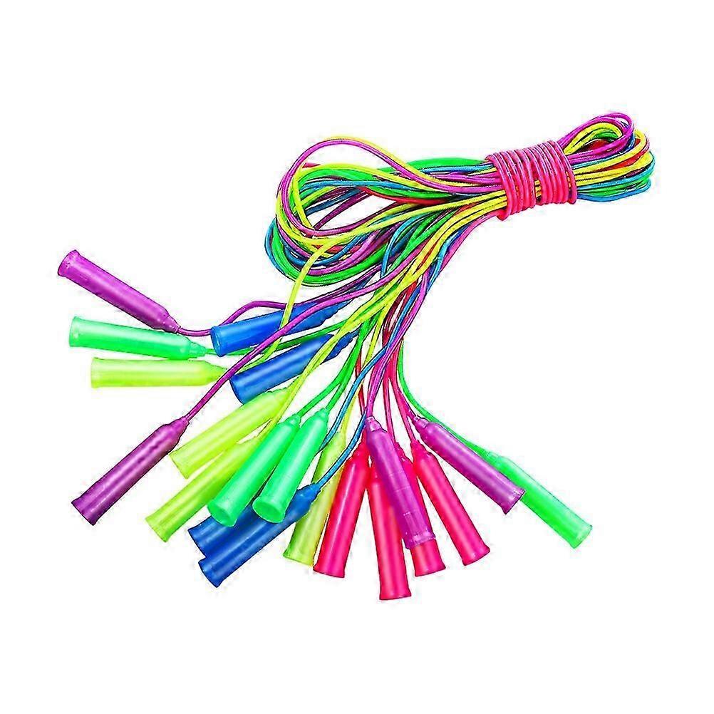 12pcs crianças comprimento ajustável cordas pulando cordas crianças fitness pulando cordas