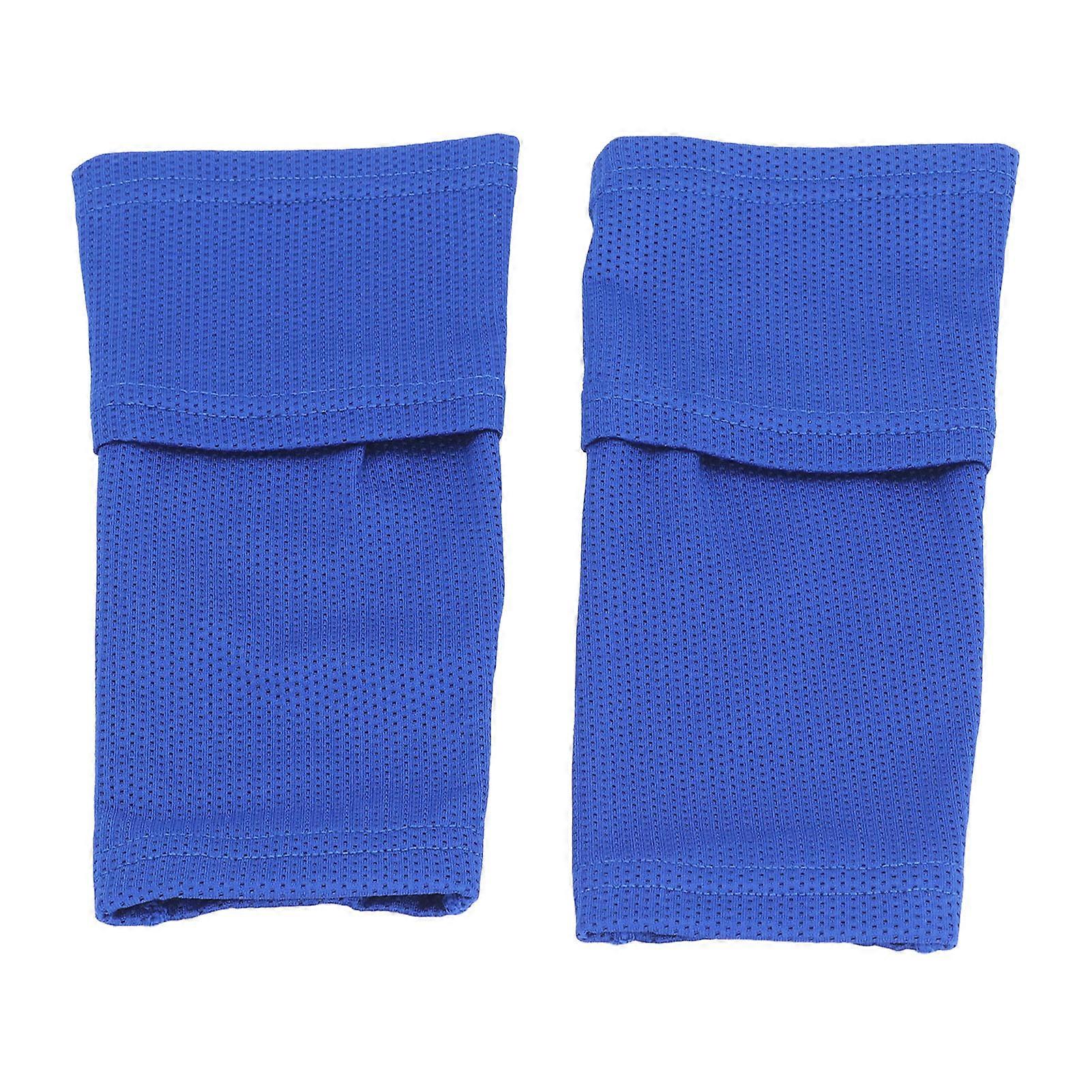 1 Pair Soccer Shin Guards Prevent Slip Double Layers Leg Protection Shin Socks for Football Games