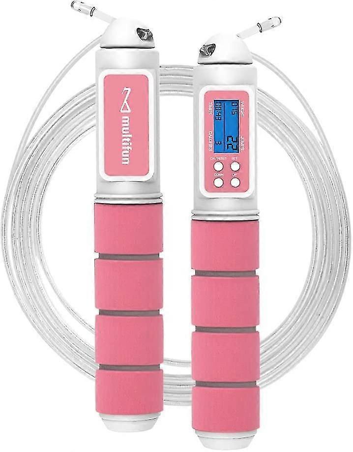 Skipping Rope Speed Calorie Counter Adjustable Digital Jump Rope With Alarm Reminder