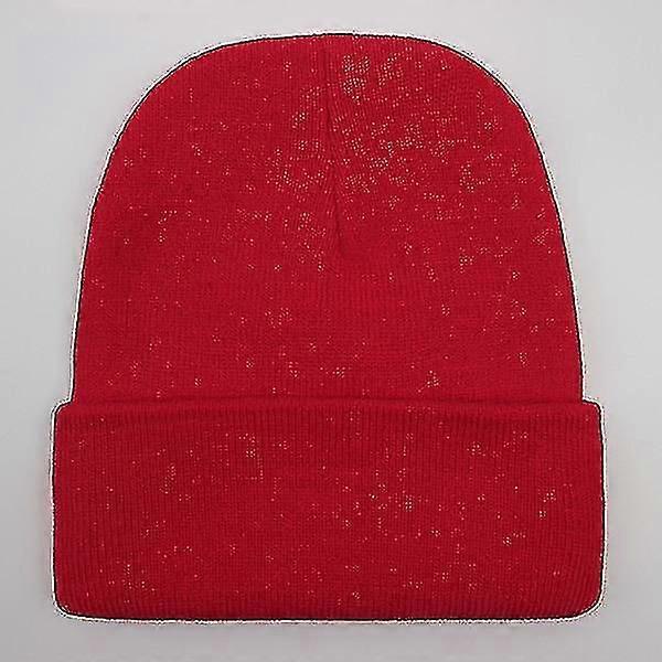 Autumn/winter Wool Blends Soft Warm Knitted Cap