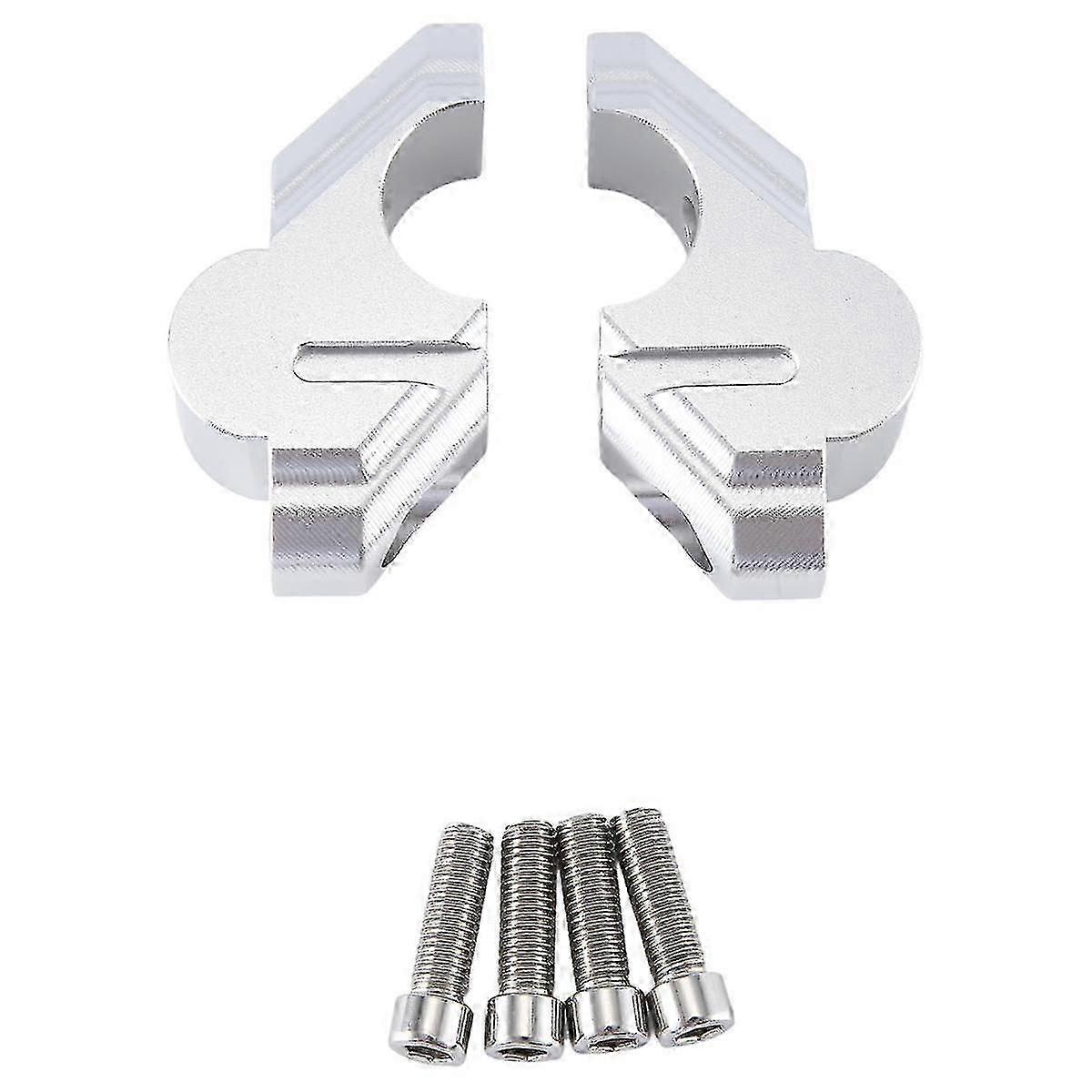 Motorcycle Handlebar Riser Handle Bar Clamp Extend Adapter For Tenere 700 Xt700z World Raid Rally(silver)