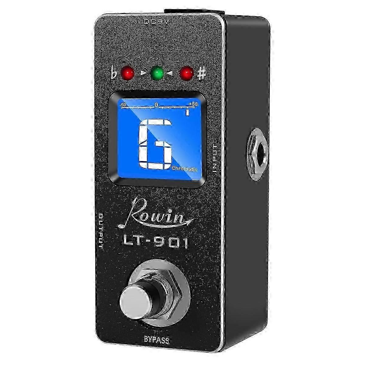 -901 Guitar Tuner Effect Pedal Mini Chromatic True Bypass Lcd Display Digital Pedal Guitar Parts Accessories