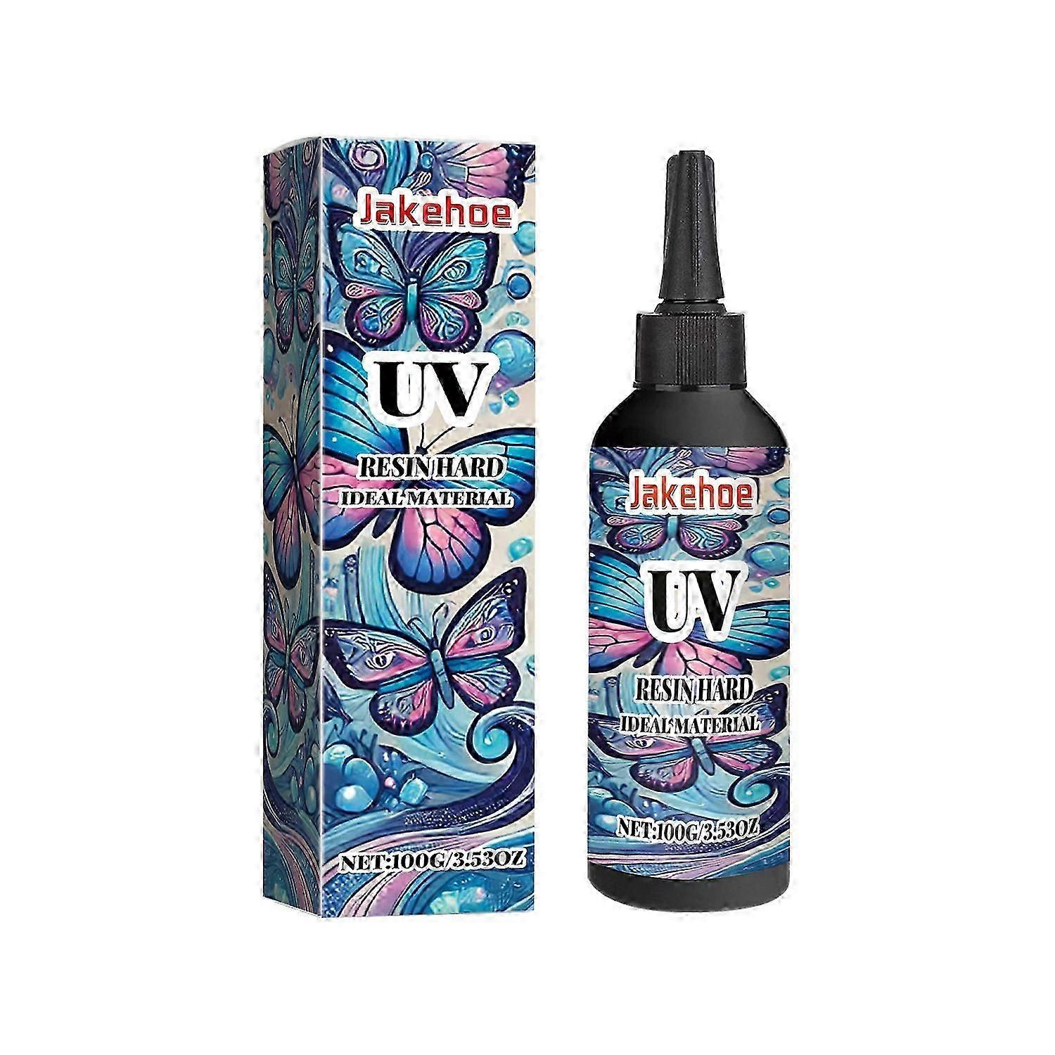 Jakehoe Creative Resin Glue, High Transparent Resin Drop Glue Diy Hand-Made Shadowless Glue Quick Dr