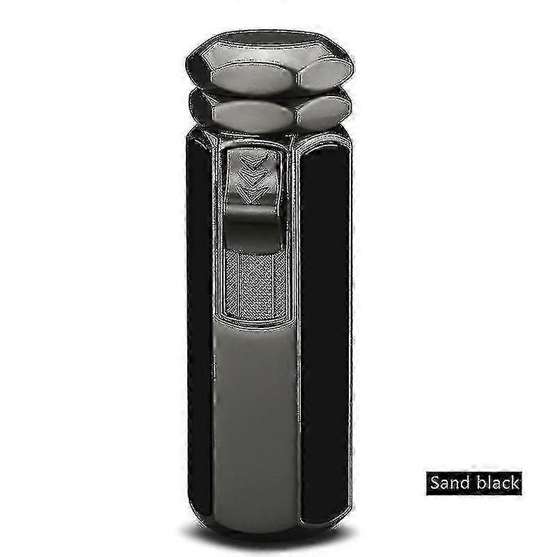 Isqueiro de charuto de chama de jato quádruplo ajustável com design de caneta recarregável
