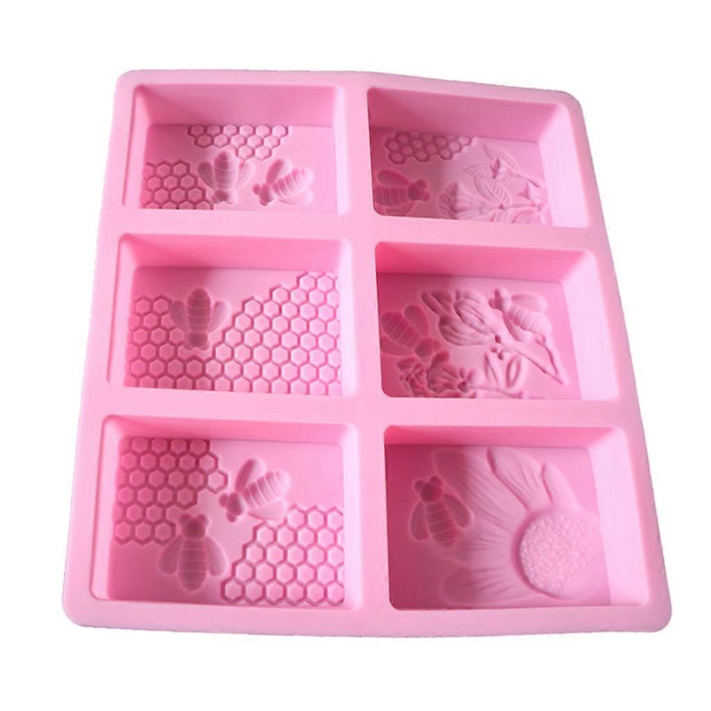 3D Rectangle Bee Silicone Soap Mold DIY Clay Candle Making DIY Cake Chocolate