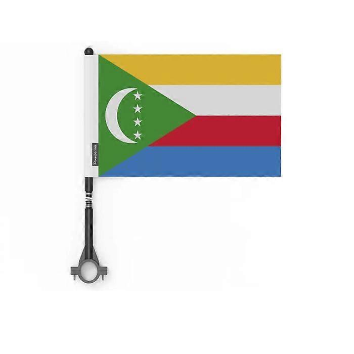 Flag - Comoros - 10 pieces - 14 x 21 cm - Polyester - Double-sided printing