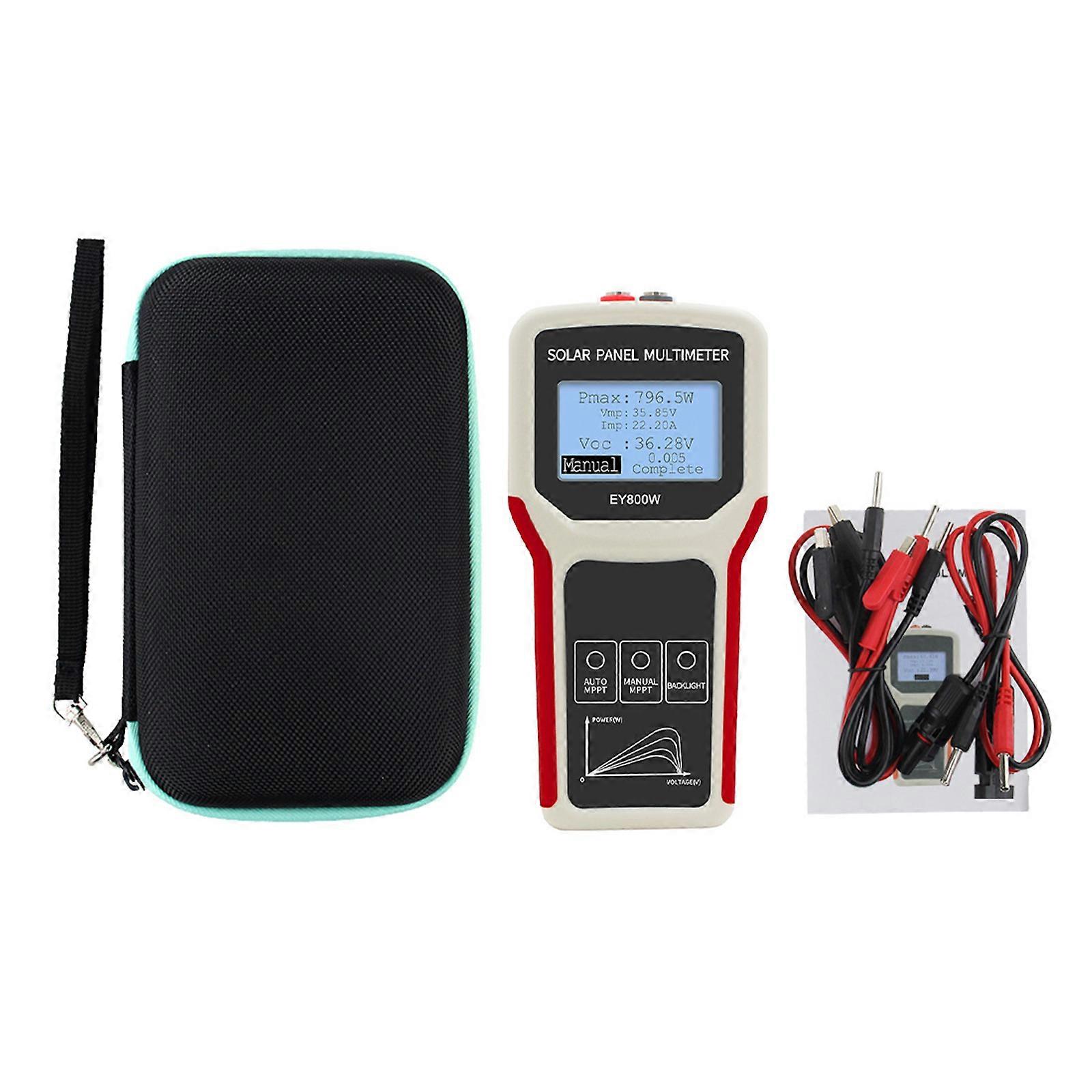 Strumenti di utilità Solar PVTesting Solar Panel Multimeter 800W Tester fotovoltaico MPPT Circuito aperto Risoluzione dei problemi di tensione
