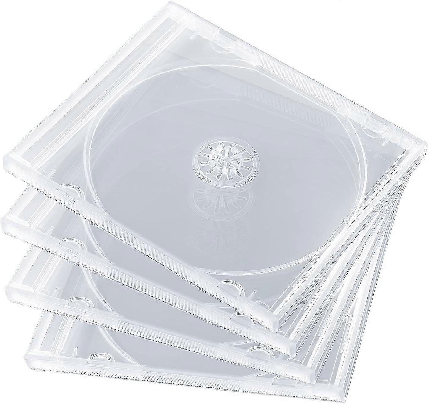 10.4 mm Standard Clear CD Jewel Case with Shatterproof Polypropylene Construction
