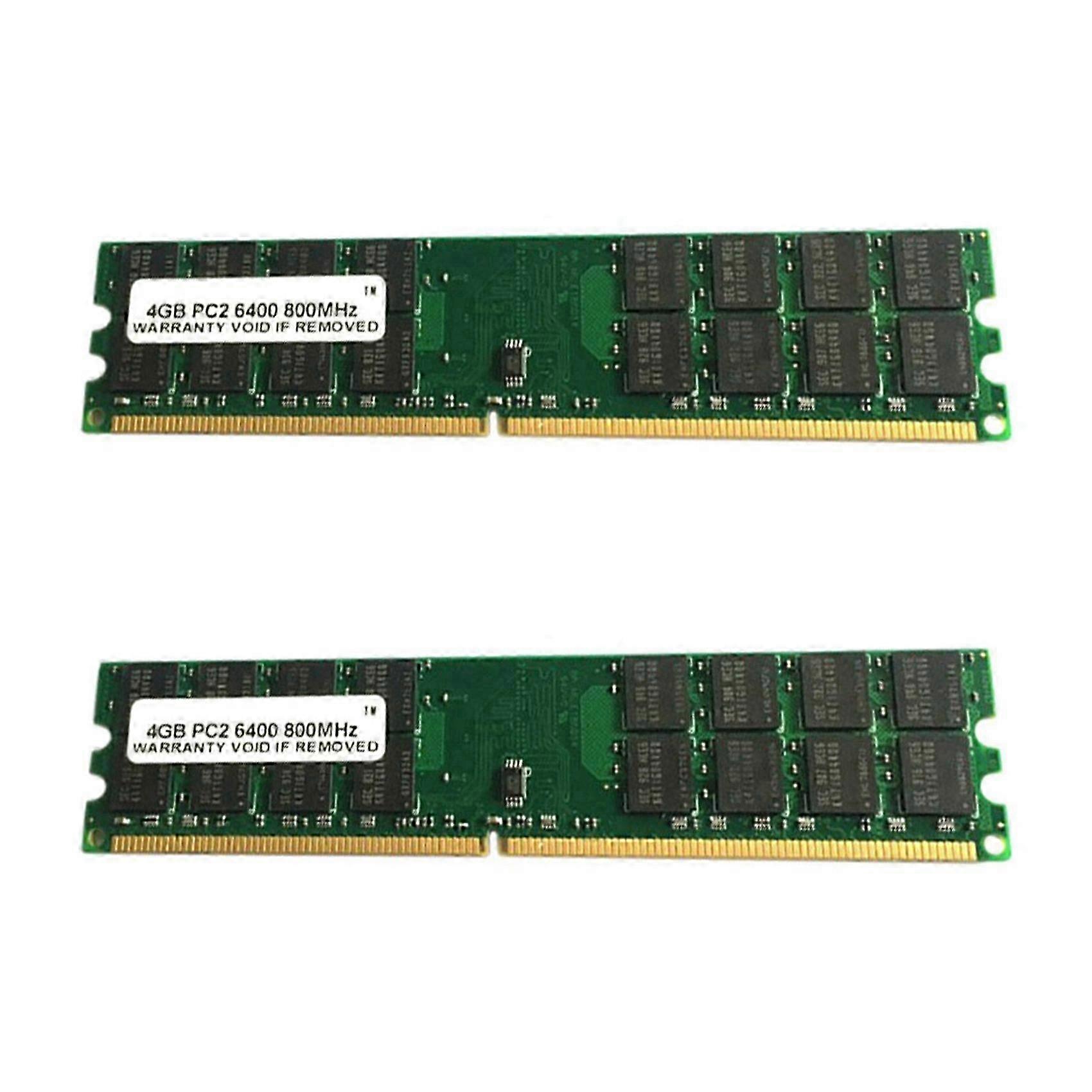 2X DDR2 RAM Memory 4GB 800Mhz Desktop RAM Memoria PC2-6400 240 Pin DIMM RAM Memory for AMD RAM Memo