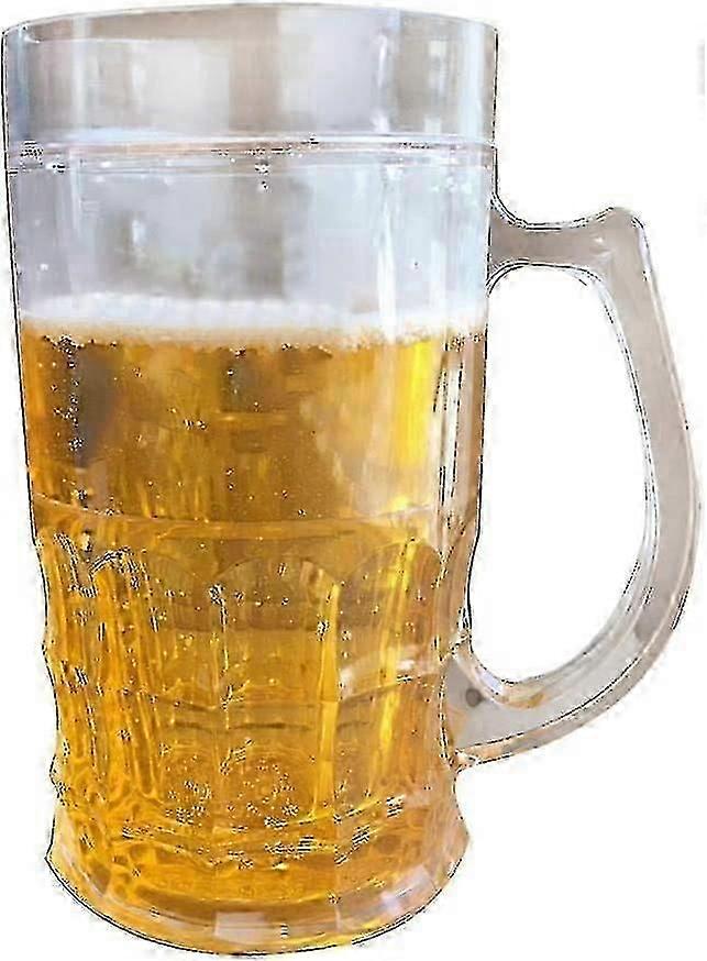 Tricky Beer Mug - Double Interlayer Ice Spoof Fake Beer Mug (401-500ml) KB