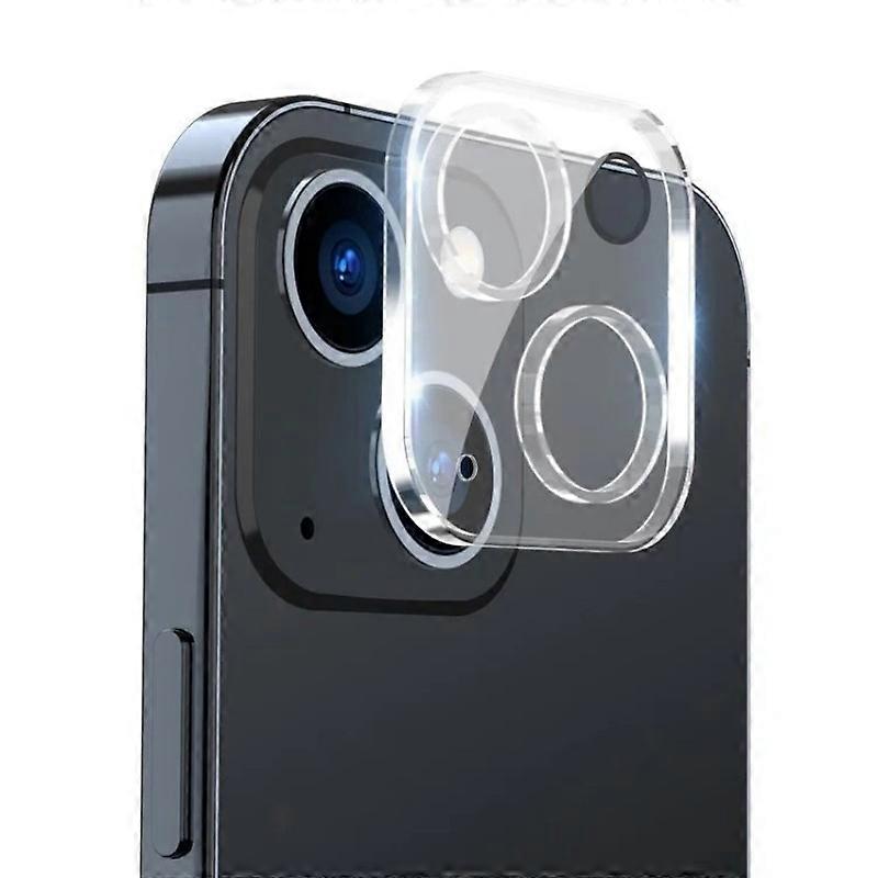 Compatible For iPhone 15 / iPhone 15 Plus Camera Lens Protector WANLONFENG Full Coverage HD Clear Lens Film with Cleaning Cloth