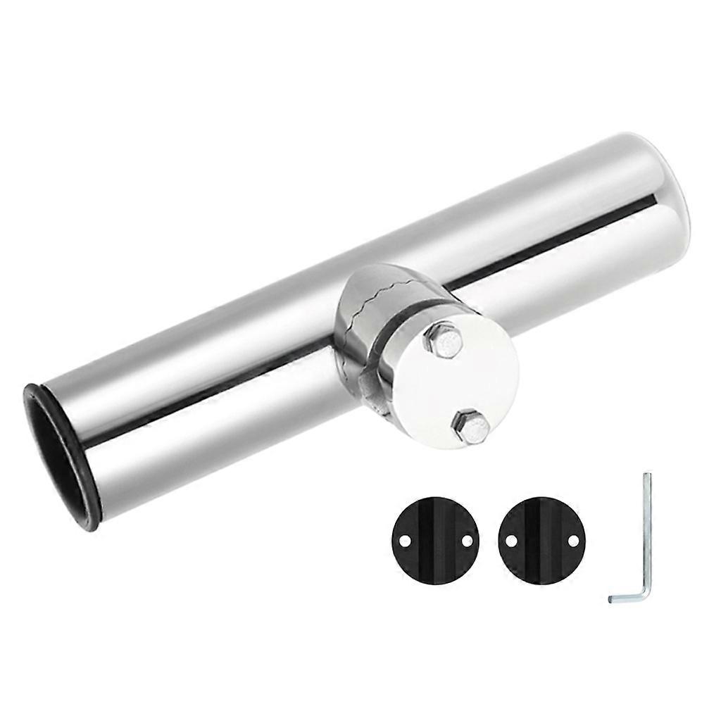 Tube Support Canne à Pêche 2 Places – Porte-canne Inox 316 Pour Bateau, Yacht Ou Camping-car – Diamètre 42 Mm, Installation Facile